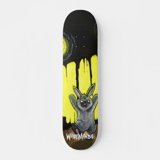 Erschrockenes Häschen 2 Skateboard (Vorne)