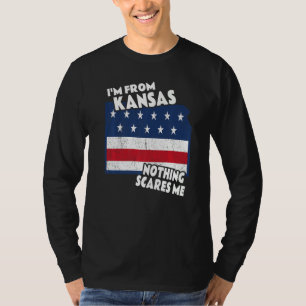 Erschüttert stamme ich aus Kansas Heimatstaat Ks N T-Shirt