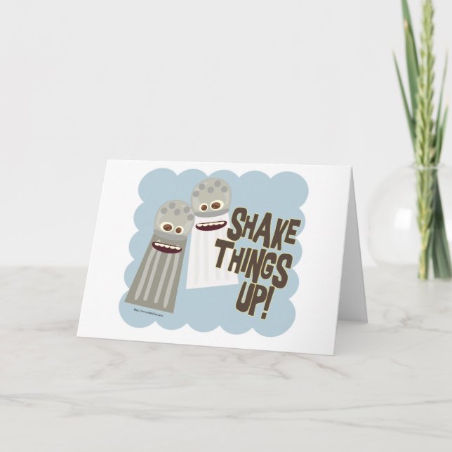 Erschütterungs-Sachen oben! Karte (Vorderseite)