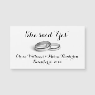 Erschwinglich - Sie sagte "Ja", "Speichern Sie das Magnetkarte