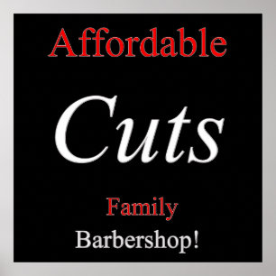 Erschwingliche Haircut-Werbemittel Poster
