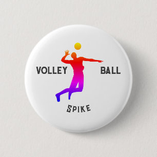 Erschwingliche Volleyball-Geschenke und Werbeaktio Button