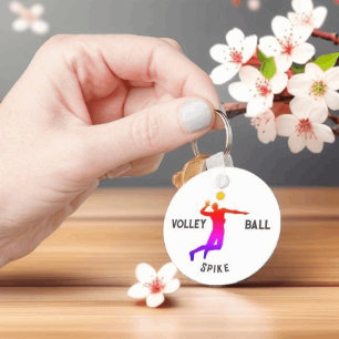 Erschwingliche Volleyball-Geschenke und Werbeaktio Schlüsselanhänger
