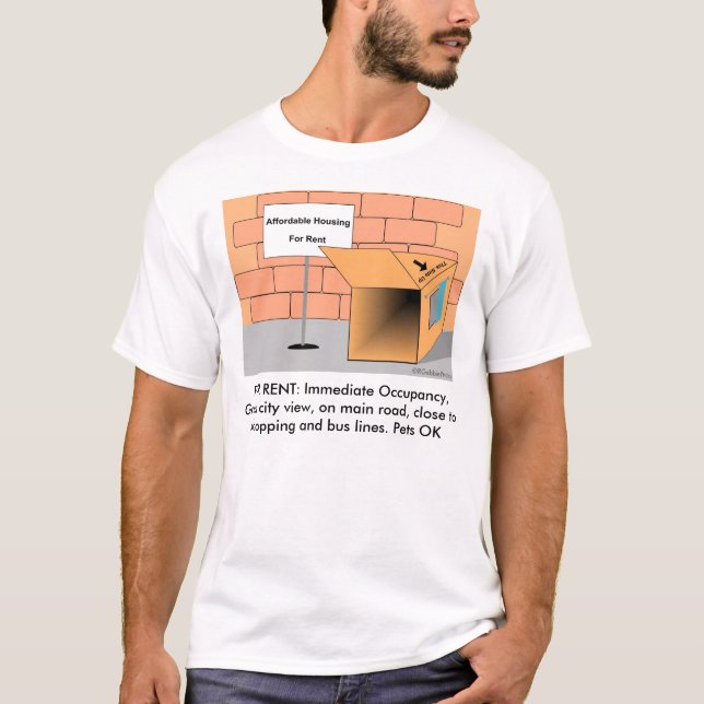 Erschwingliche Wohnung T-Shirt (Vorderseite)