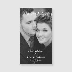 Erschwinglicher Foto-Save the Date Magnet -