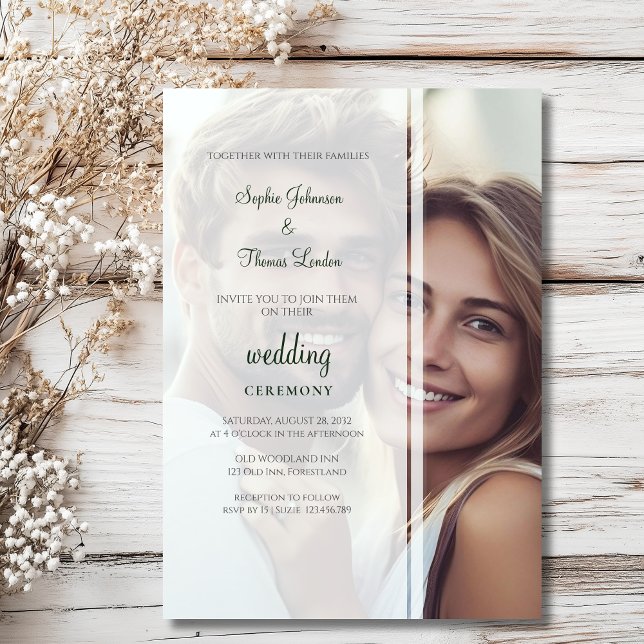 Ersetzbare Hochzeit von Fotos Einladung (Von Creator hochgeladen)
