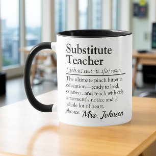Ersetzen des Lehrers Definition benutzerdefinierte Tasse