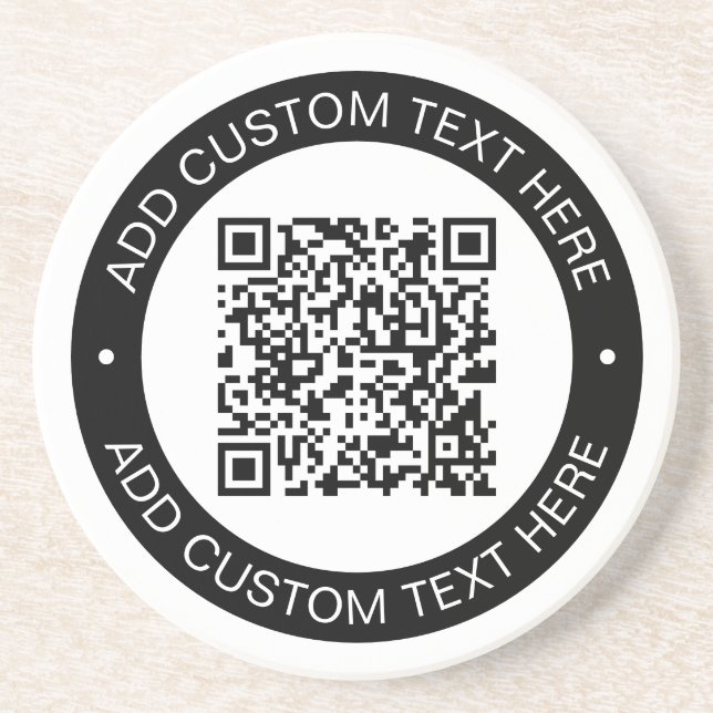 Ersetzen durch Ihren eigenen hochgeladenen QR-Code Getränkeuntersetzer (Vorne)