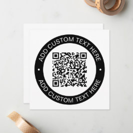 Ersetzen durch Ihren eigenen hochgeladenen QR-Code Mitteilungskarte