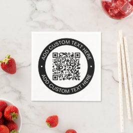 Ersetzen durch Ihren eigenen hochgeladenen QR-Code Serviette