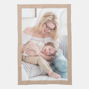 Ersetzen mit Ihrem Foto, Tan-Grenze Geschirrtuch