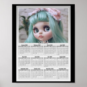 Ersetzen Sie das Foto durch Ihren Kalender. Poster