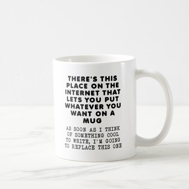 Ersetzen Sie diesen lustigen Mug Kaffeetasse (Rechts)