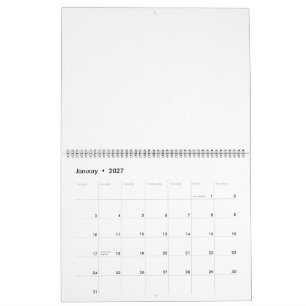 Ersetzen Sie eigenes Design 11" x 14,25" 2-seitige Kalender
