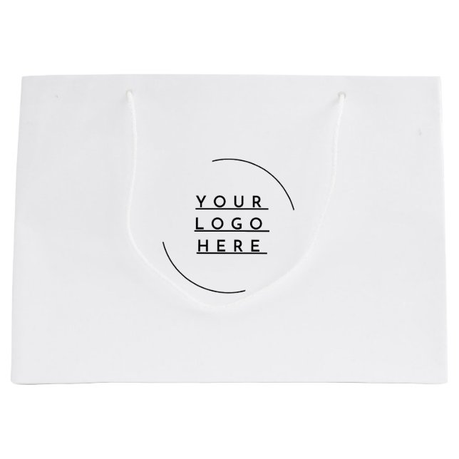 Ersetzen Sie Ihr Logo Große Geschenktüte (Vorderseite)