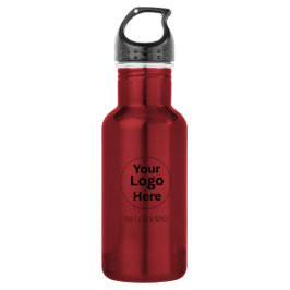 Ersetzen Sie Ihr Logo & Text Edelstahlflasche