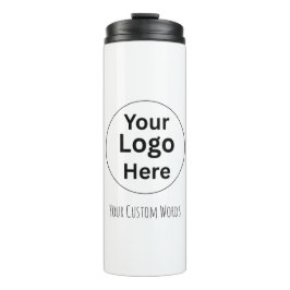 Ersetzen Sie Ihr Logo & Text Thermosbecher