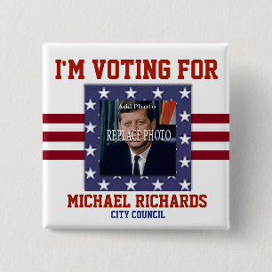 Ersetzen Sie Kampagnen-Schablonen-Quadrat des Button