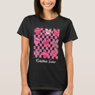Ersetzter Lehrer Herzunterricht Liebe Inspiriere V T-Shirt