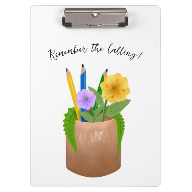 Ersetzung von Blume für Lehrkräfte Klemmbrett (Vorderseite)