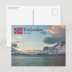 Ersfjorden Norwegen Postkarte