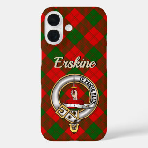 Erskine Clan Abzeichen & Tartan iPhone / iPad Gehä 16 Hülle