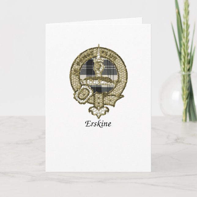 Erskine Clan Wappen Karte (Vorderseite)