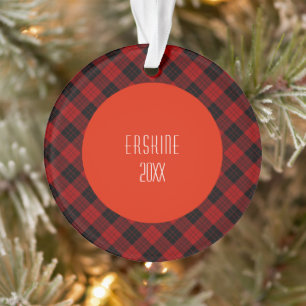 Erskine (Paton) Tartan Scottish Plaid Motif