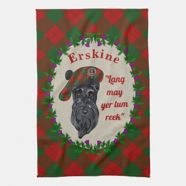 Erskine Scottie Chien serviette de cuisine (Vertical)
