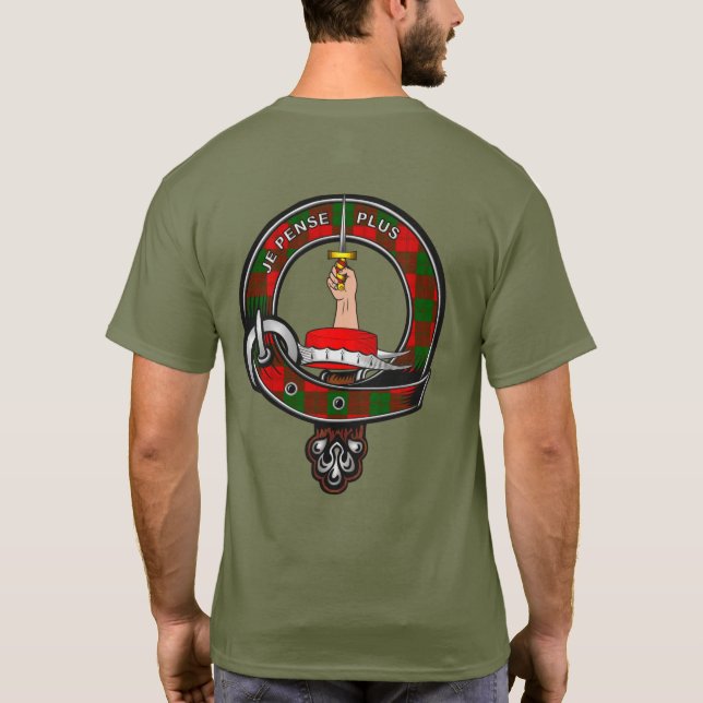 Erskine Tartan Clan Abzeichen T-Shirt (Rückseite)