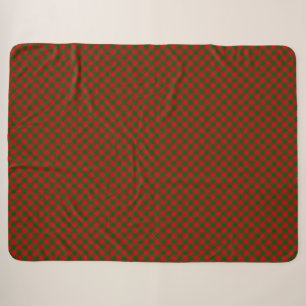 Erskine Tartan Rot kariert Sherpadecke