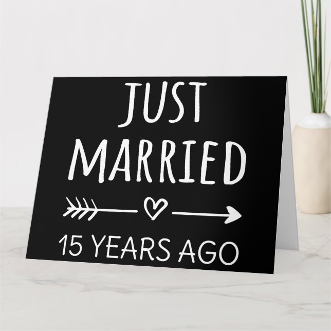Erst vor 15 Jahren verheiratet I Karte (Vorderseite)
