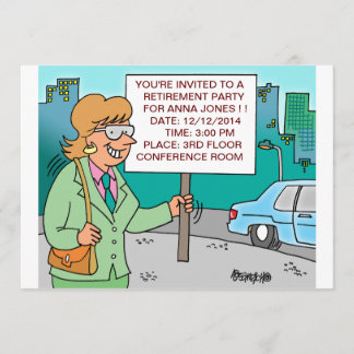 ERSTATTUNGSINVITATIONEN FÜR HUMOROUS CORPORATE CAR EINLADUNG