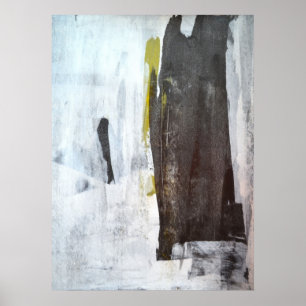 "Erstaunlich moderne Schwarz-Weiß-Abstrakte Kunst" Poster