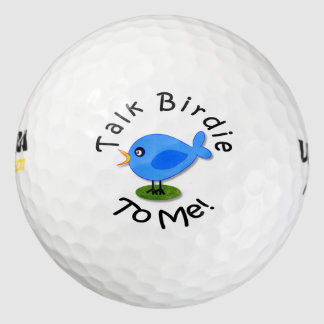 Erstaunlich Niedlicher Blauer Vogel "Sprich mit mi Golfball