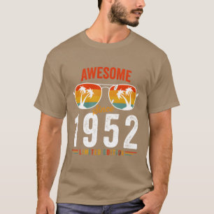 Erstaunlich seit 1952 Geburtstag Retro Vintage 70  T-Shirt