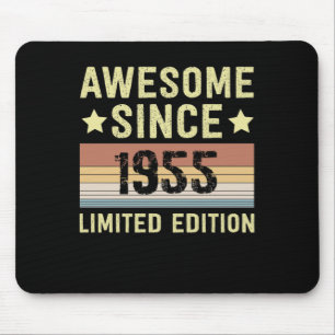 Erstaunlich seit 1955 Retro 67 Jahre alter Geburts Mousepad