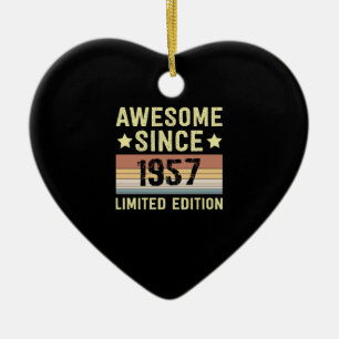 Erstaunlich seit 1957 Retro 65 Jahre alt Geburtsta Keramik Ornament
