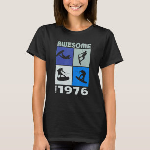 Erstaunlich seit 1976 Wakeboard-Lebensstil 1 T-Shirt