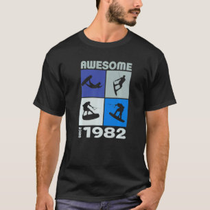 Erstaunlich seit 1982 Wakeboard-Lebensstil 1 T-Shirt
