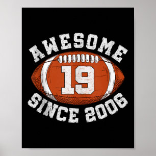 Erstaunlich seit 2006 Fußball Fan Geschenke Für 19 Poster