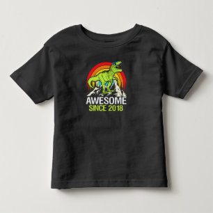 Erstaunlich seit 2018 Dinosaurier 5 Jahre 5. Gebur Kleinkind T-shirt