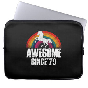 Erstaunlich seit 79 Einhorn Vintage Lustiges Gebur Laptopschutzhülle