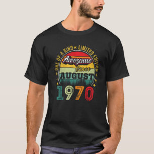 Erstaunlich seit August 1970 52 Jahre alt 52. Gebu T-Shirt