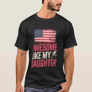 Erstaunlich wie meine Tochter Neuer Vater Mädchen T-Shirt