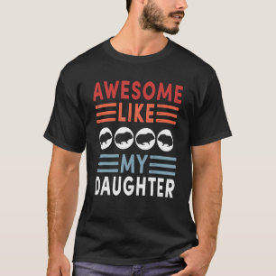 Erstaunlich wie meine Tochter Retro Männer Vater L T-Shirt