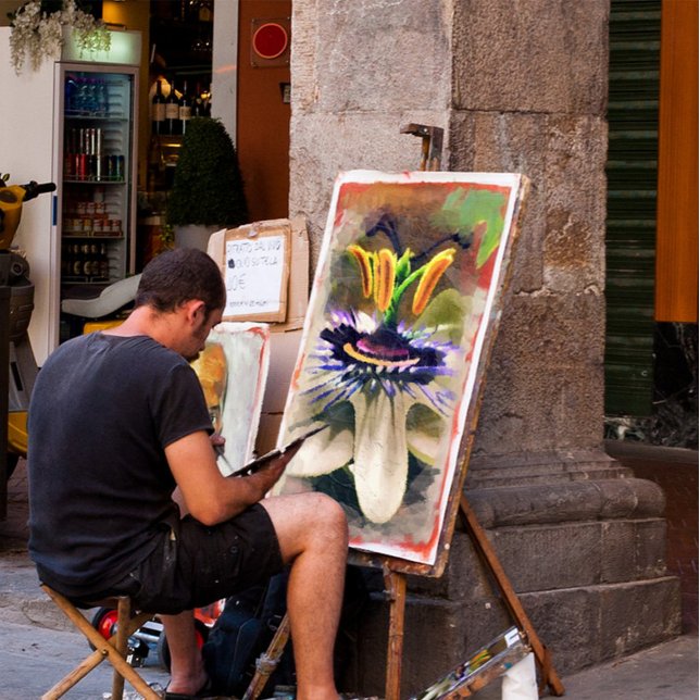 Erstaunliche Abstrakte Kunst einer Passion-Blume Poster (Von Creator hochgeladen)