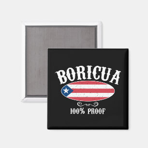 Erstaunliche Boricua Puerto Rico 100% Magnet