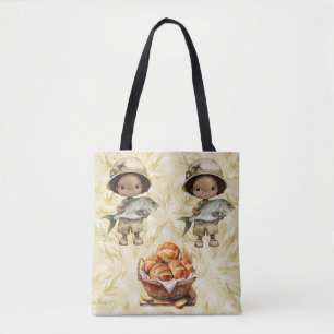 Erstaunliche Brote und Fische Große Schultertasche Tasche