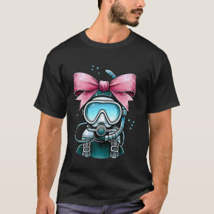 Erstaunliche Coquette-Schleife-Tauch-Mama-Taucher- T-Shirt